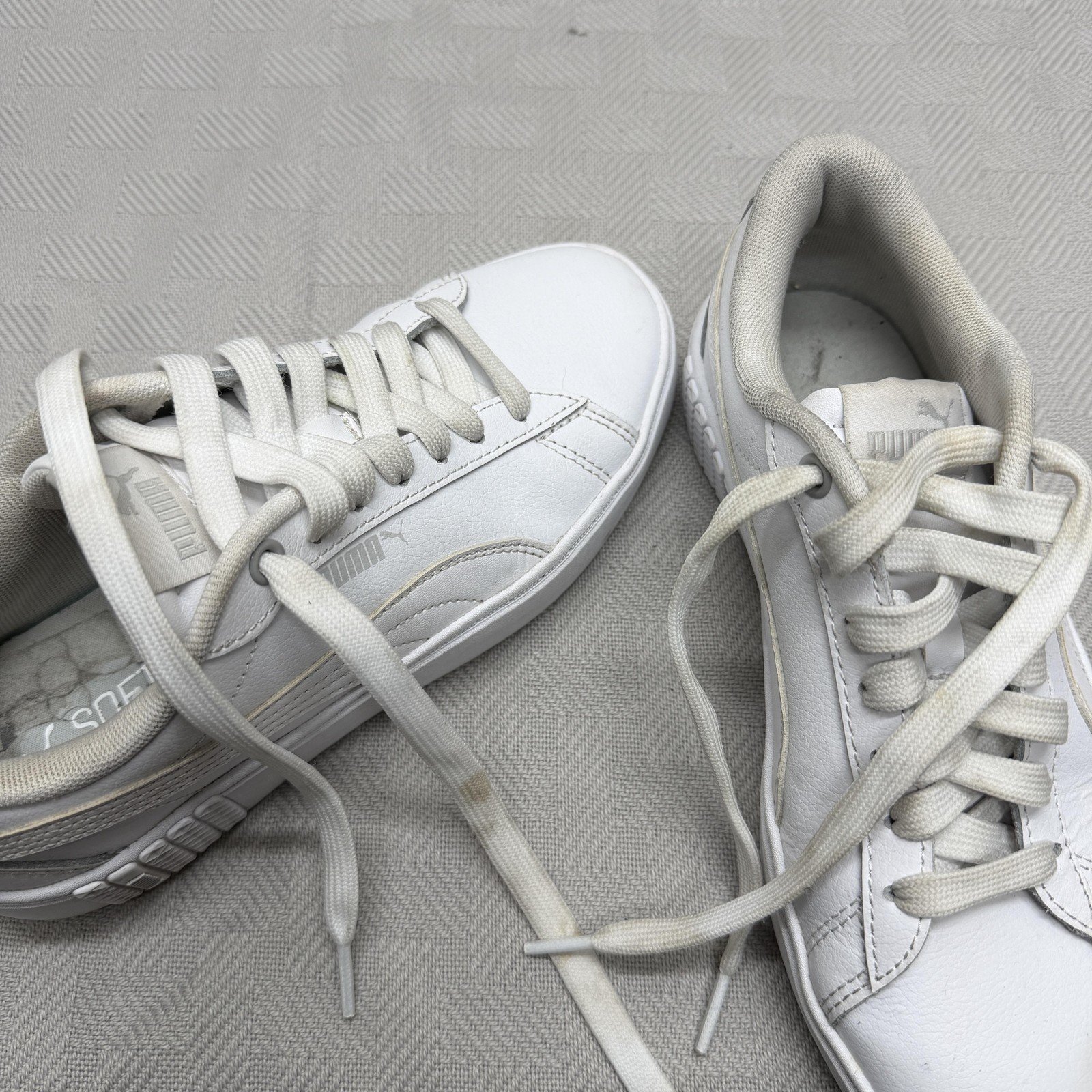 Puma Shoes Womens Size 7 White SoftFoam+ Low Top Platform Sneakers 394006-01 thumbnail 9