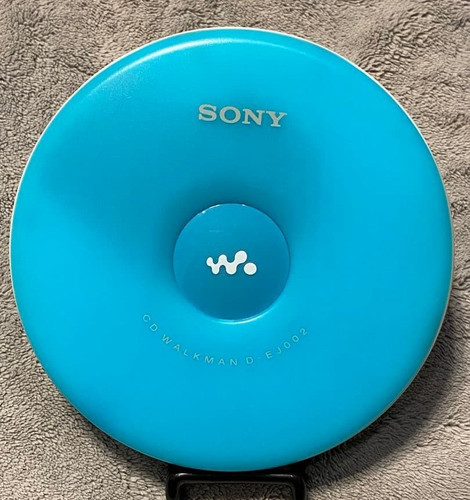 SONY D-EJ002 WALKMAN Portable CD Player Blue Only Main Unit Operation Tested