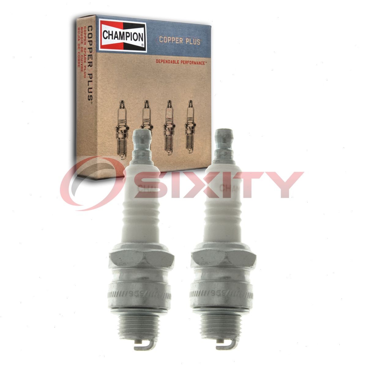 2 pc Champion Copper Plus 511 Spark Plugs for W9EC W9E W10E R46 J11C G6RC qd