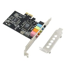 PCIe Sound Card, 5.1 Internal Sound Card for PC Windows 8 7 with Low Profile