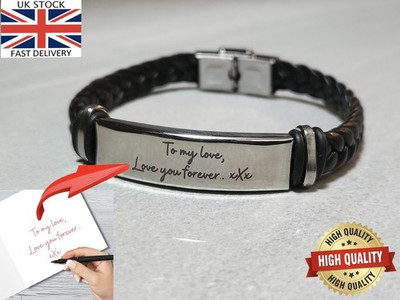 Individuelles Handschrift Handarmband - Personalisieren Sie mit Ihrem handgeschriebenen Text!