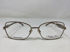 Sophia Loren M262 183 57-17-135 Brown/Gold Metal Full Rim Eyeglasses Frame K205
