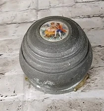Antique Thorens Switzerland Metal Powder Music Box 🎵🎶Metal Bottom 1920’s