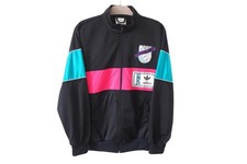 Vintage ADIDAS Track Jacket Full Zip Size M black 90s sport light wear