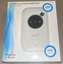 Mobile Router 4G LTE Wireless Mobile WIFI Pro Super Software 300Mbps-New In Box