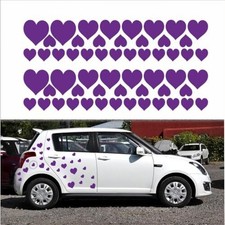 Heart-Shaped car Stickers Creative Decoration for car Doors, Hoods, Purple
