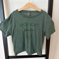 Girls Dance Tee Spotlight Dance Cup Green Heathered Youth XS