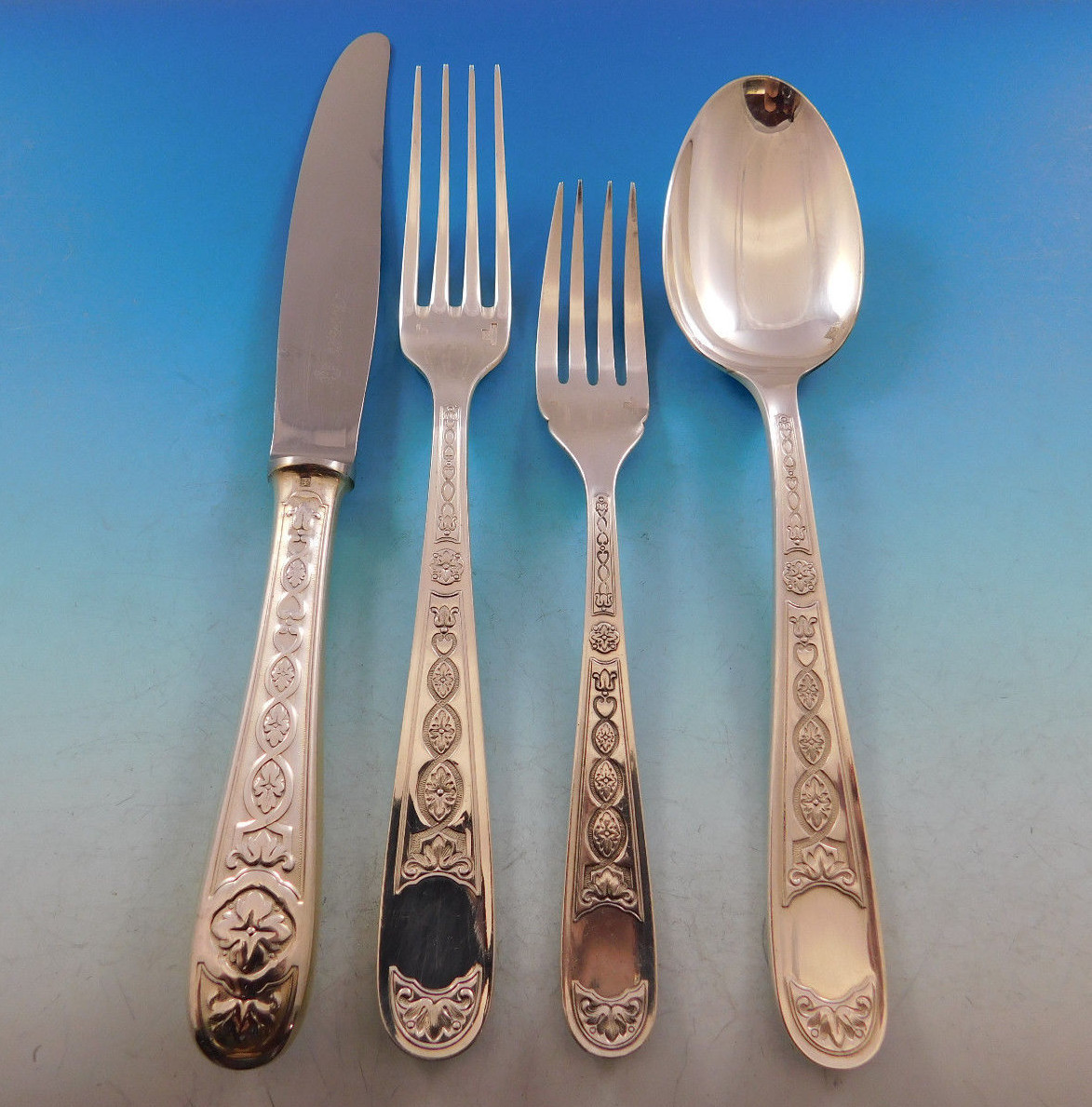 Villeroy by Christofle France Silverplated Flatware Set Service 41