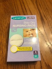 Lansinoh Nursing Breast Pads Stay Dry 6 Pads Medium Ships N 24h