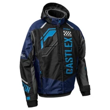 Castle X Strike G5 Snowmobile Jacket - Navy/Process Blue/Black