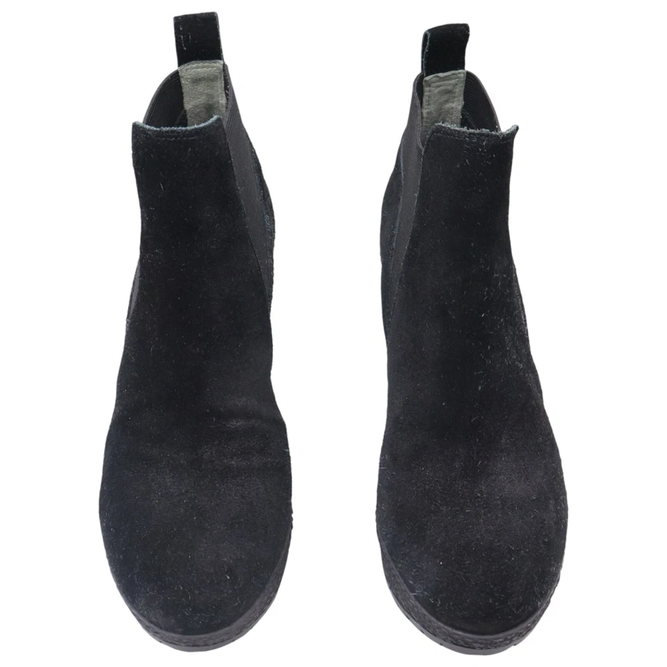 Botines Diane von Furstenberg Paisley Talla 8M Negro Suela Chelsea Plataforma Foto 2 de 4