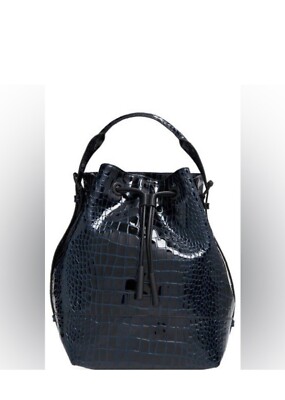 Opening Ceremony Black Izzy Leather Backpack Purse FLAWS 