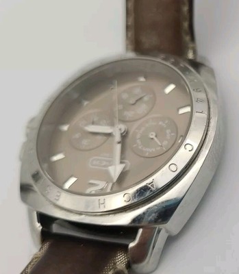 Coach Boyfriend Watch Multifuction Stainless Steel Leather Band New Battery Coach | Accessories | Coach Boyfriend Watch Multifuction  main image 3