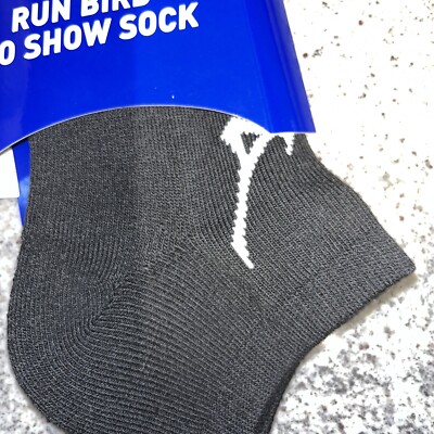 その他 V-20 Mizuno Run Bird No Show Socks in Black 1 Pair Size Medium NWT | eBay