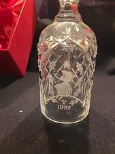 1992 Waterford Crystal Bell 12 Days of Christmas Lady  Dancing W Box