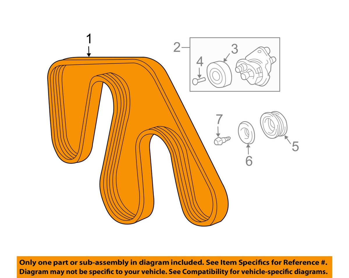 TOYOTA OEM 06-09 4Runner-Serpentine Drive Fan Belt