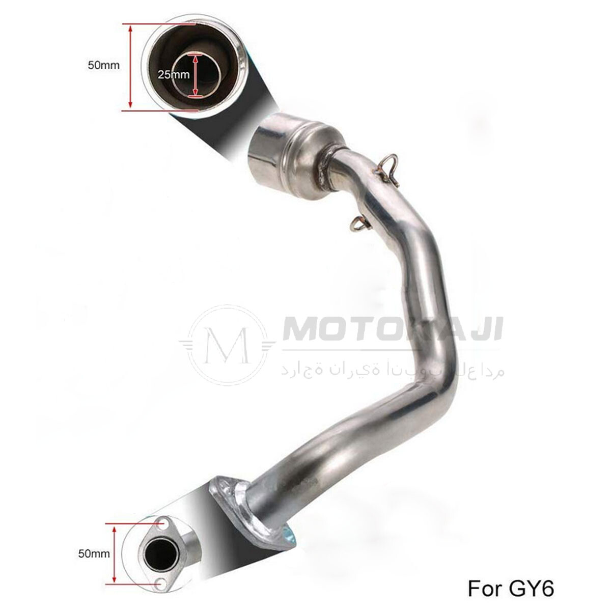 2" Slip-On Exhaust Muffler For Motorcycles & Scooters – GP Style, Handmade, Removable DB Killer, Fits 1.5"-2" Pipes