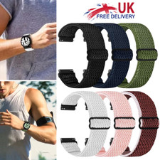 Quick Release Nylon Watch Bands Adjustable Elastic Men Women Wrist Watchstrap UK
