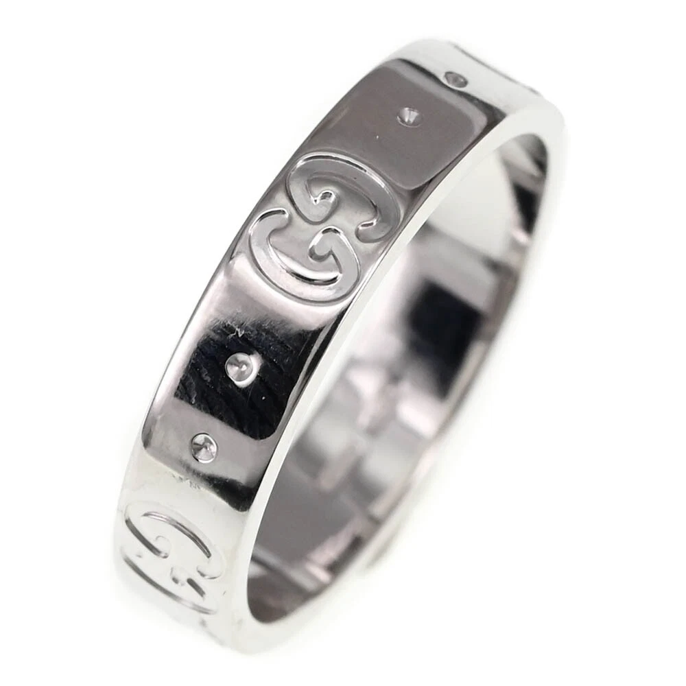 Bague GUCCI Icon taille 49/JP9 K18WG bijoux femme S#137414
