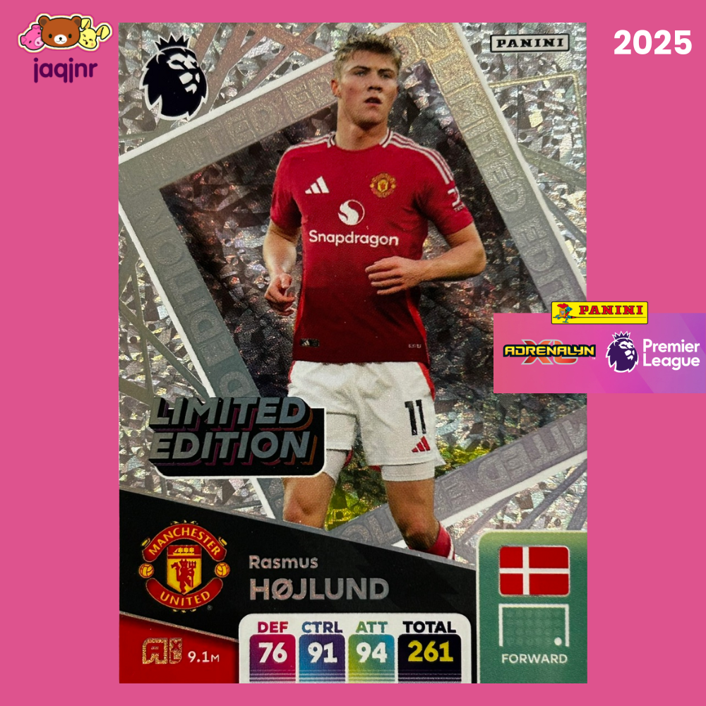 Panini Adrenalyn XL EPL 2025 - RASMUS HØJLUND (MANCHESTER UTD) Limited Edition