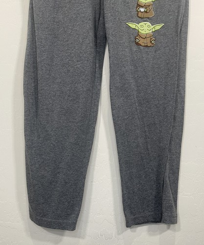 Star Wars The Mandalorian Baby Yoda Pajama Pants Sleepwear Mens Size Medium M - Picture 4 of 8