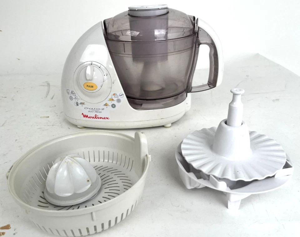 Robot da cucina Moulinex Ovatio 2 duo press Type AT4+accessori good working -80S - Immagine 3 di 4