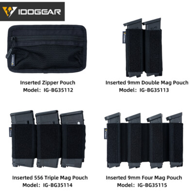 IDOGEAR Taktischer Einsatz Reißverschluss Etui Mag Beutel für 9 mm 5.56 mm Mag