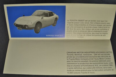 1967 Toyota Brochure 2000GT Corona Corolla Land Cruiser Original