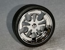 #1007 Ø39,5mm 1:18 CHROMFELGEN Customfelgen Felgen TUNING-DIORAMA-ZUBEHÖR