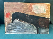 Original oil painting "Unknown" with signature, 9X12.8 in