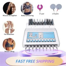 2 in1 EMS Microcurrent Electrical Muscle Stimulation Machine Pain Relief Massage