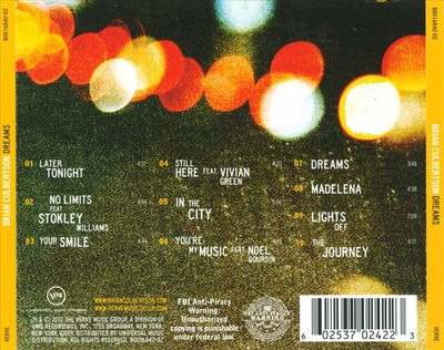 BRIAN CULBERTSON DREAMS NEW CD