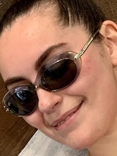 Vintage Daniel Swarovski S542 Green Translucent Oval Sunglasses Made In Austria