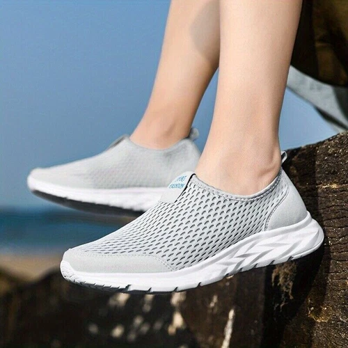 Herren Outdoor Freizeit Slipper Schuhe Sport Laufen Fitnessstudio Turnschuhe Tennis Gehen - Bild 17 von 28