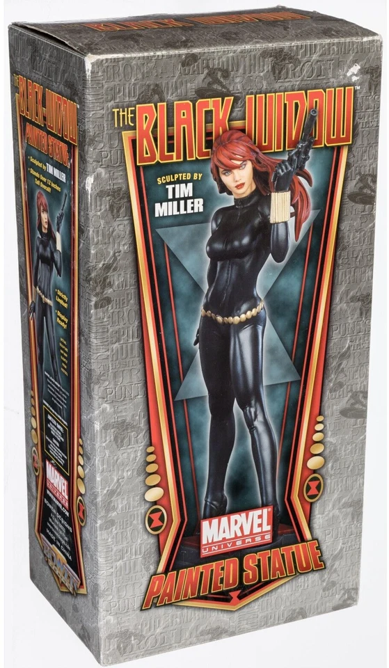(Bowen Designs, 2010) Black Widow (Natasha Romanoff) ESTATUA pintada Marvel Foto 2 de 4