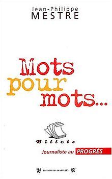 Mots pour mots von Mestre, Jean-Philippe | Buch | Zustand gut