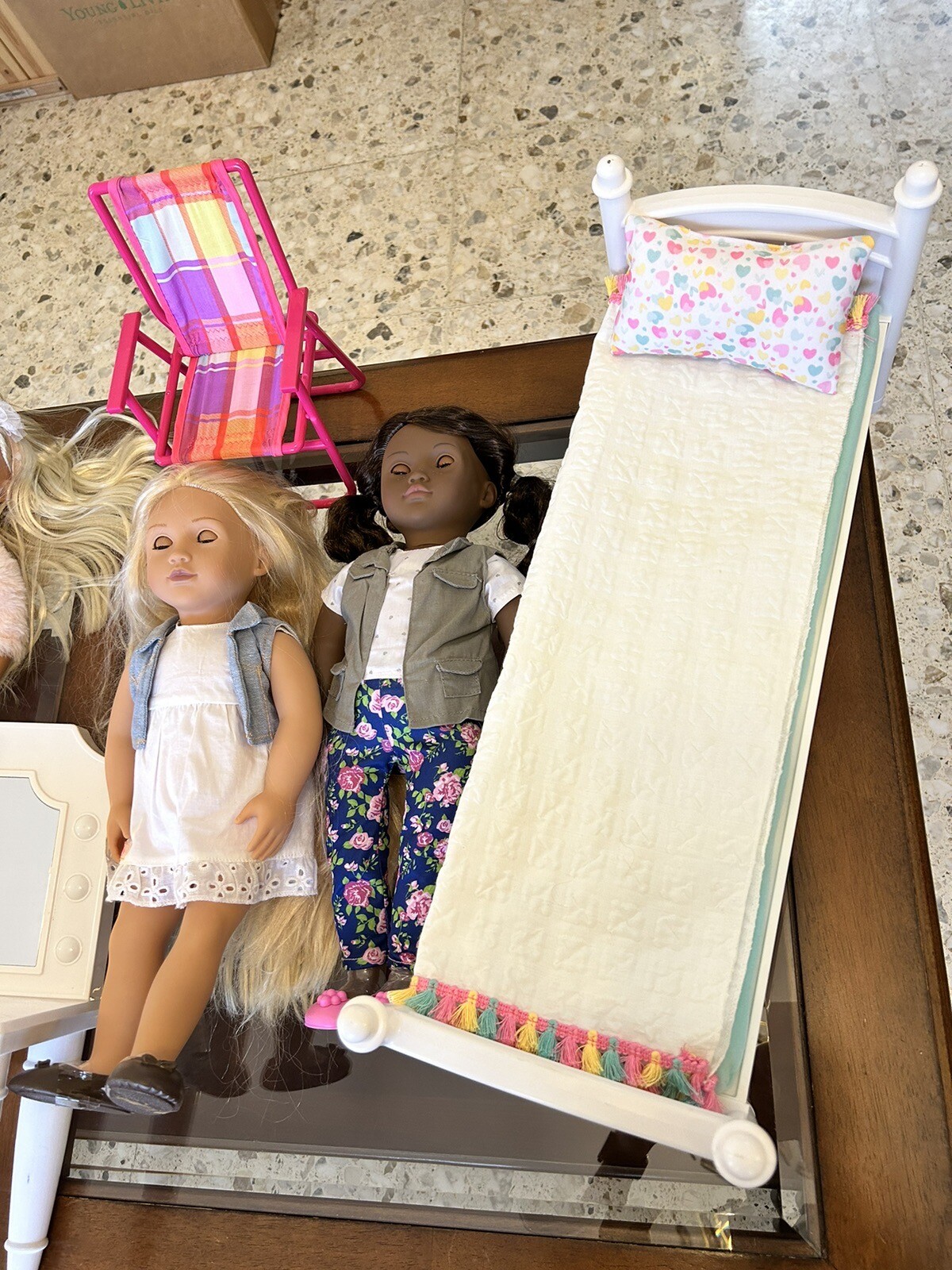 18” Our Generation OG dolls Set accessories Lot Pilled Up Bunk Beds