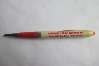 Vintage Advertising Mechanical Pencil Booneville Co-Op Elevator Co.