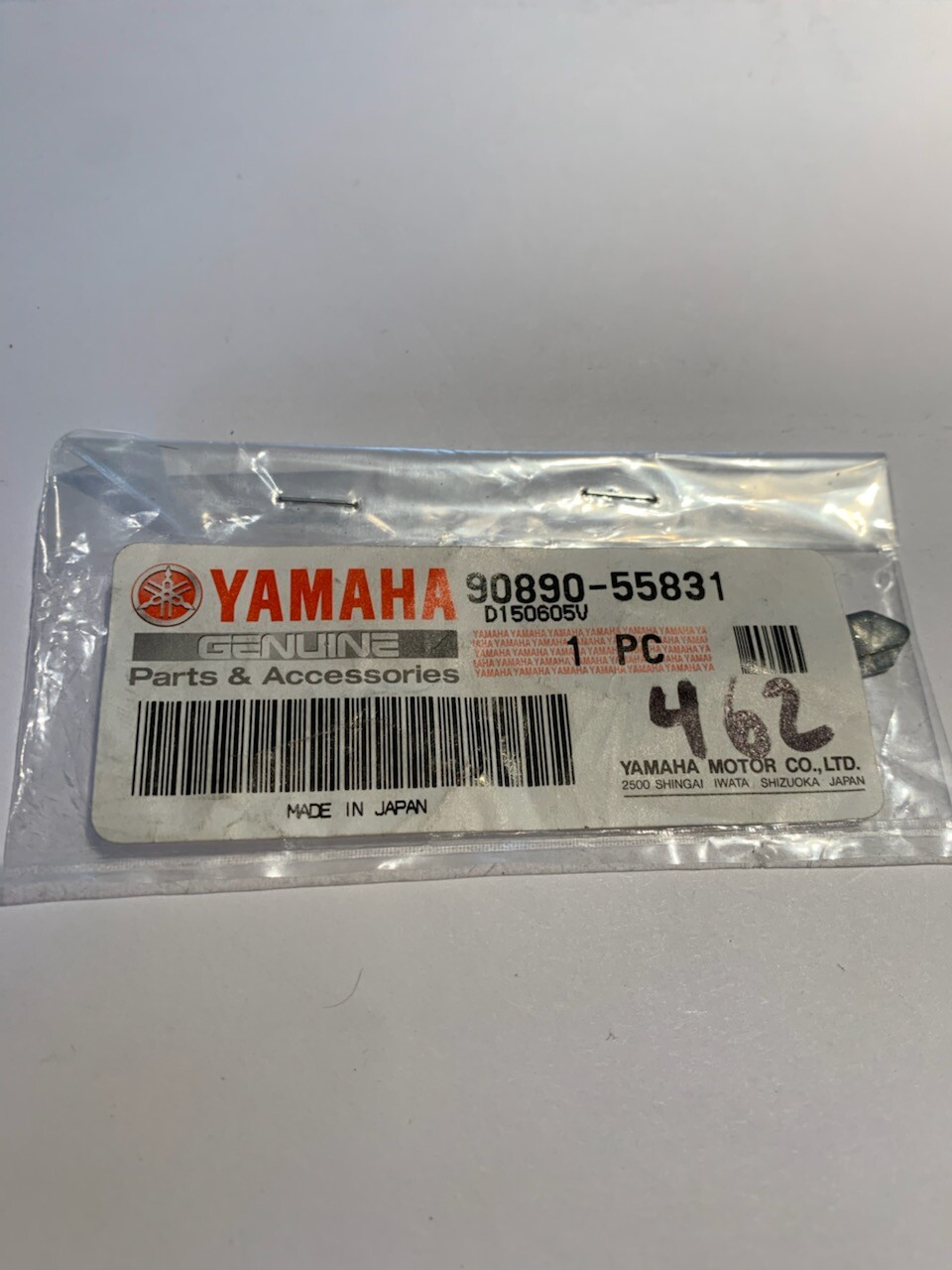 Marine Outboard 400 Series Replacement O/M Key 462 Yamaha 90890-55831-00