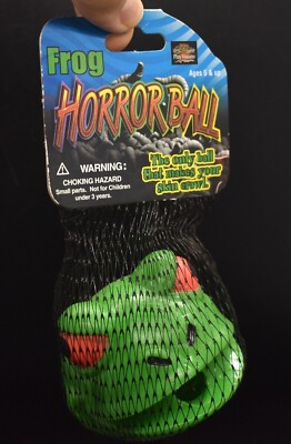 FROG  Horror Ball Squishy - Play Visions 2007 Ages 5 + Stress Toy RARE NEW