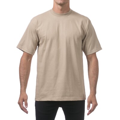 PROCLUB MENS HEAVYWEIGHT SHORT SLEEVE T SHIRTS PRO CLUB CASUAL COTTON TEE SHIRT