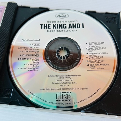 The King And I Rodgers And Hammerstein CD 1987 Original Soundtrack 1956 USA - Picture 3 of 4