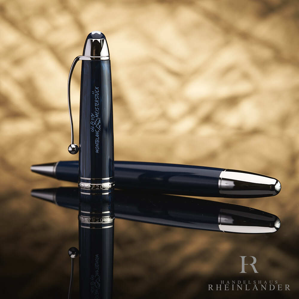 MONTBLANC ブラック レザー ネームタグ Chicago Montblanc Meisterstück LeGrand Ballpoint Pen in Gold