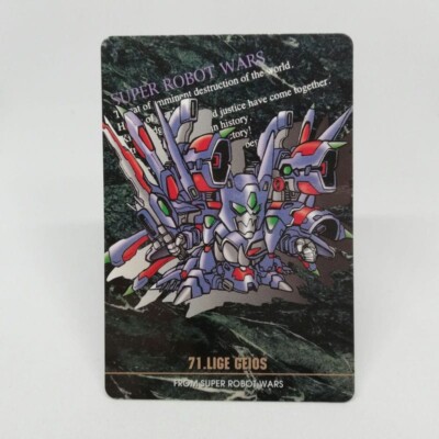 71 LIGE GEIOS Custom Original Character Super Robot Wars CARD Bandai JAPAN