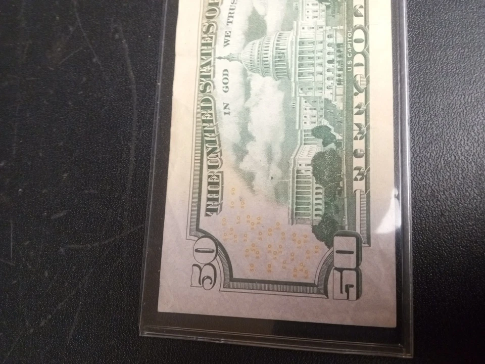 Super Low Ser# $50 (STAR) PF00000044* 2017 E.F. Very Rare Sheet Run. - Image 3 of 4