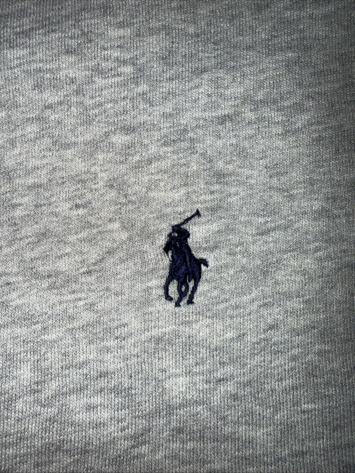 POLO Ralph Lauren Classic Solid Gray Stitched Log… - image 3