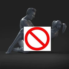 3D printed Resin Model Kit Boy And Girl Action Anime Figure Unpainted