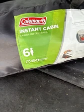 Coleman 6-Person Instant Cabin Tent, Black 10ft x 9ft, Fits 2 Queen Beds