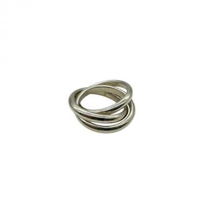 Tiffany & Co. Silver Triple Trinity Ring US 5 Women's Jewelry