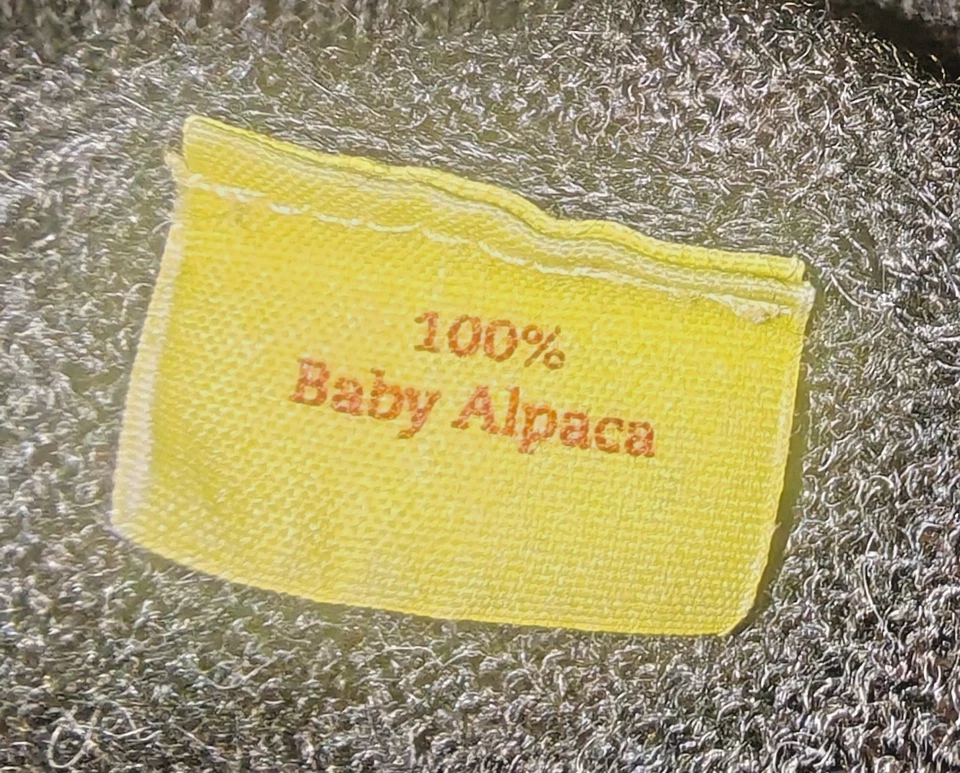 Kuna Mens Grey Regullar Fit 100% Baby Alpaca Crew Neck Jumper Sweater Size XL - Image 3 of 4